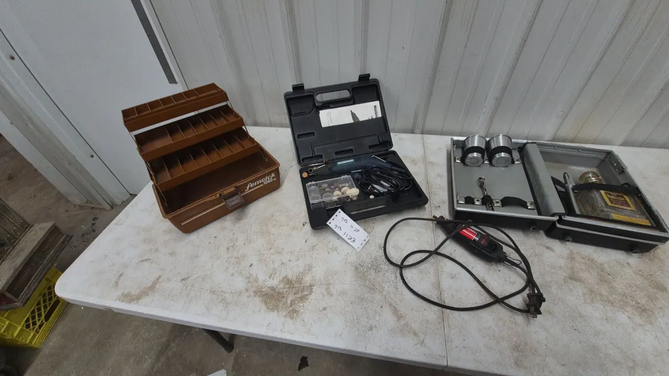 Mastercraft Rotary Tool Kit, Fenwick 1060 Tackle Box