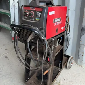 Lincoln Electric 180 MIG-PAK Welder, Cart, Gas Tank, Regulator, and Torch