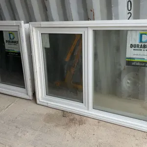 2 New Durabuilt White PVC Opening Windows