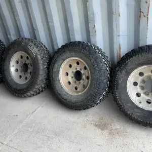 Four LT265/75R16 Renegade R7 M/T Tires on 16” 8-Lug Wheels (New/Never Used)
