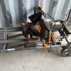 Evolution Rage 2 Miter Saw on a Ridgid MS-UV Universal Miter Saw Stand