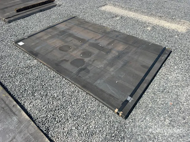 Quantity of (2) 2026 Kit Containers 5 ft x 7 ft 7 in Road Steel Plates (Unused)