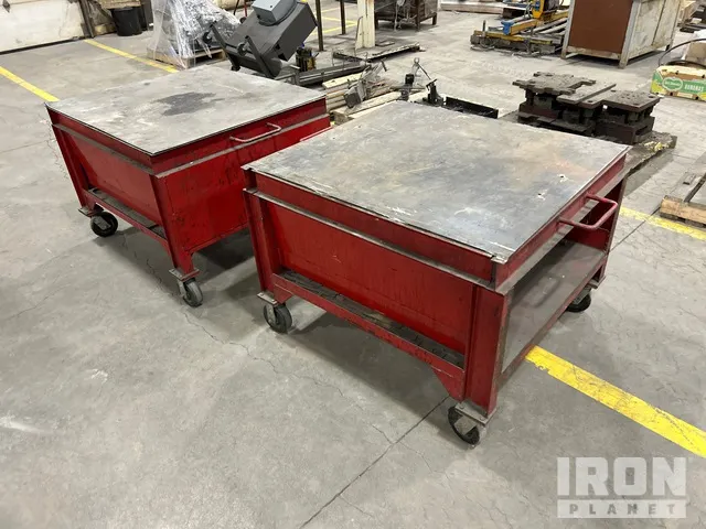 Quantity of (2) Steel Shop Tables