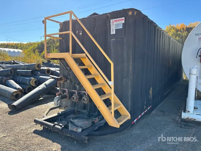 2014 Dragon 500 bbl Trailer Mounted Steel Storage Insulated Tank