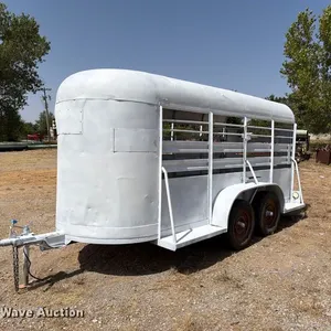 Shop built livestock trailer