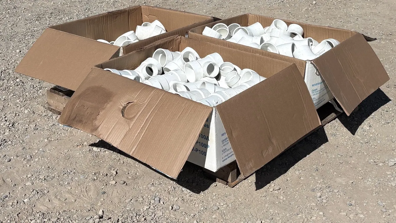 Pallet of Assorted PVC Fittings