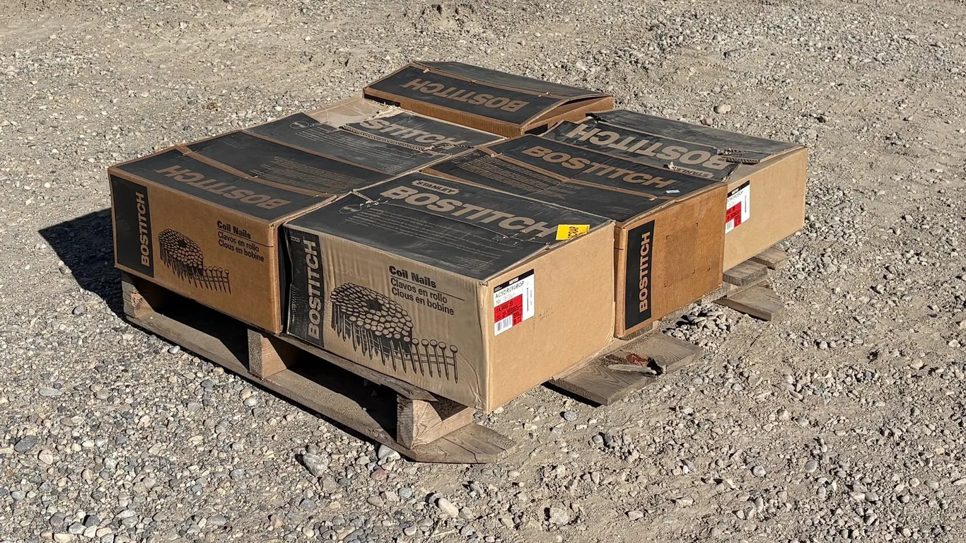(6) Boxes of Unused BOSTITCH Coil Nails
