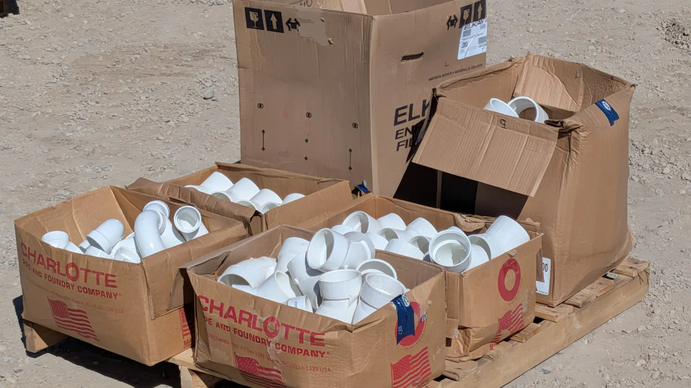 Pallet of Assorted PVC Fittings