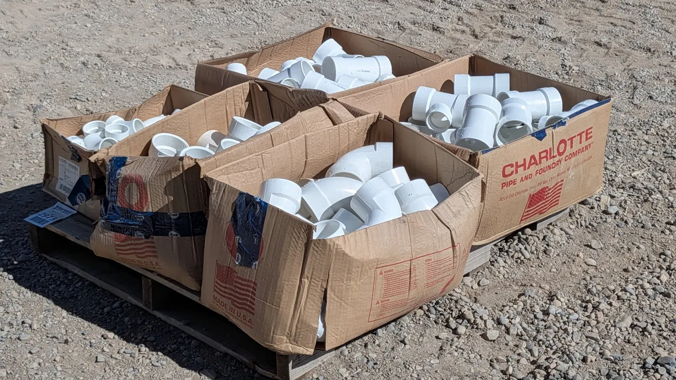 Pallet of Assorted PVC Fittings