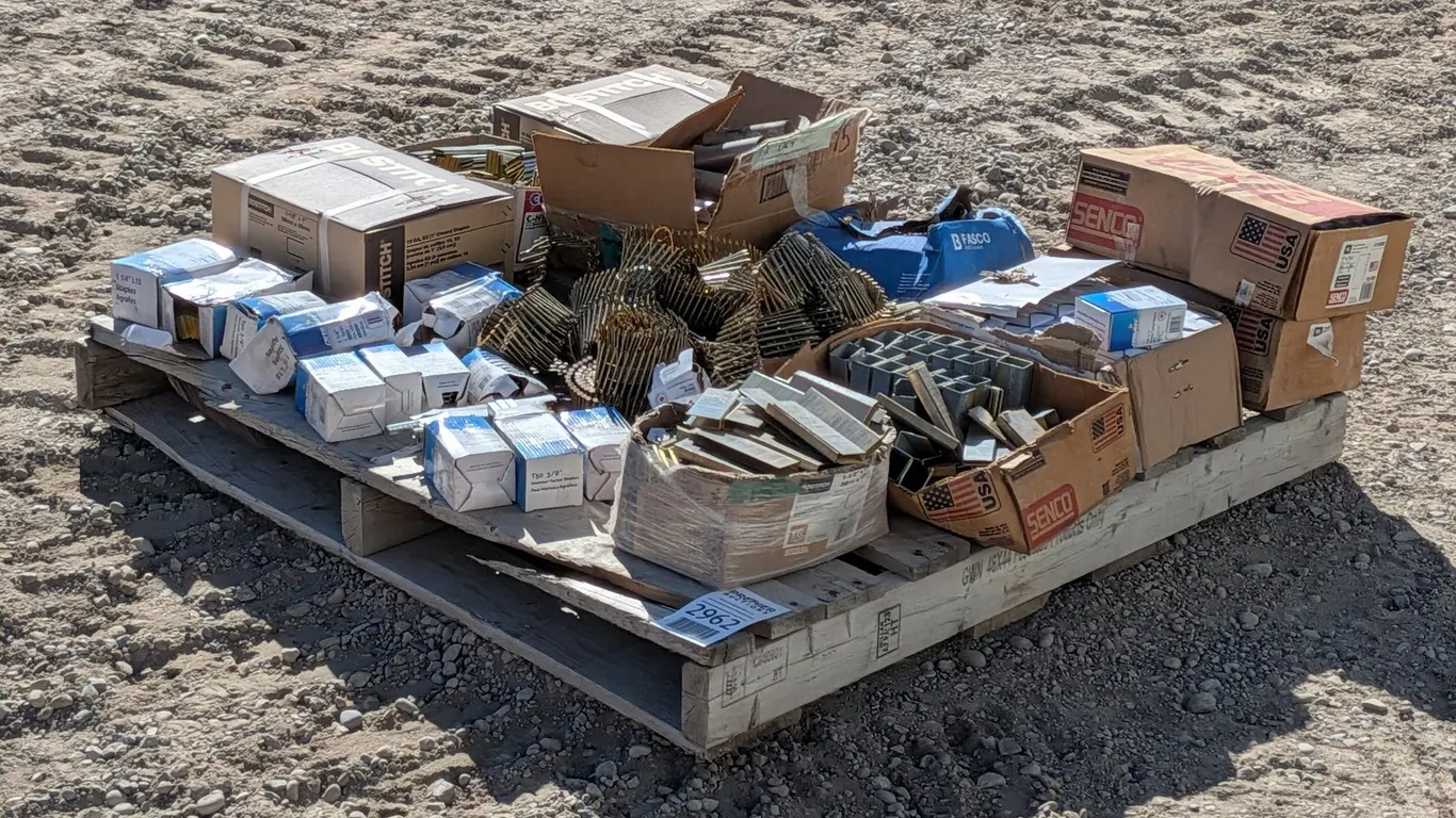 Pallet of Assorted Fasteners