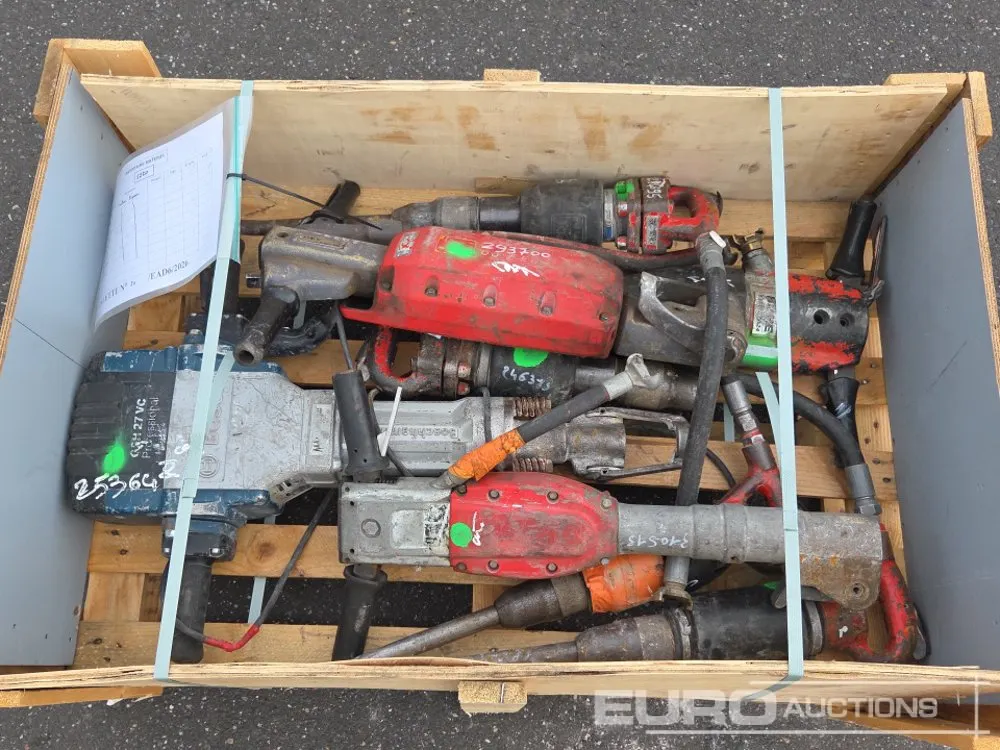 Bosch Electric + Various Pneumatic Paving Breakers