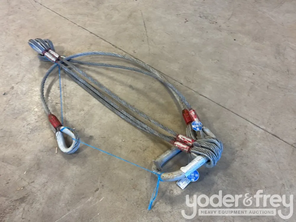 Unused American Rigging Supply, Wire Rope Sling, 5 Leg, 4- 5/8" x 4' ', 1- 3/4 x 6'