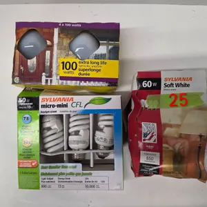 Lot of 60 and 100-watt Lightbulbs