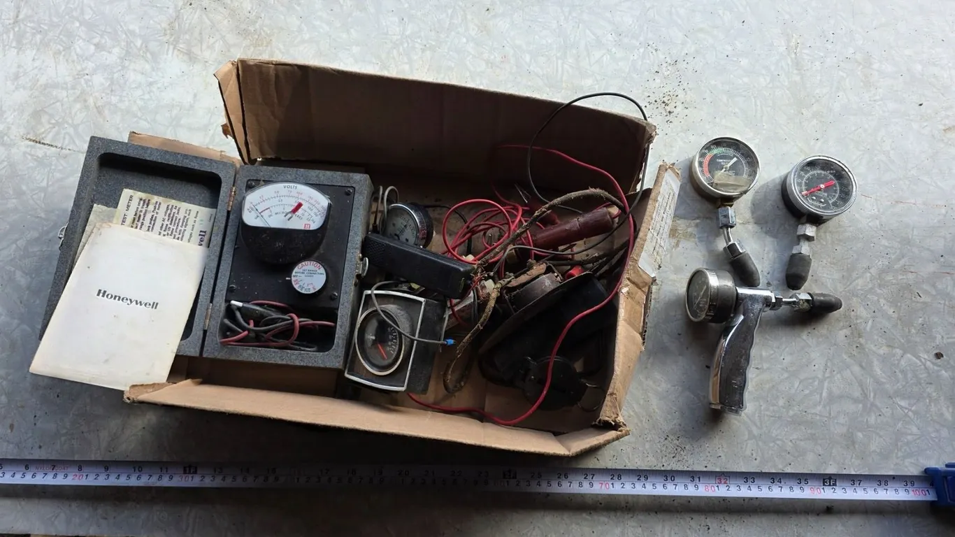 Compression testers , volt reader and misc items