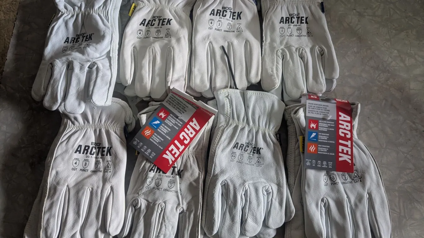 (8) Pairs NEW/Like New Lined Leather Gloves