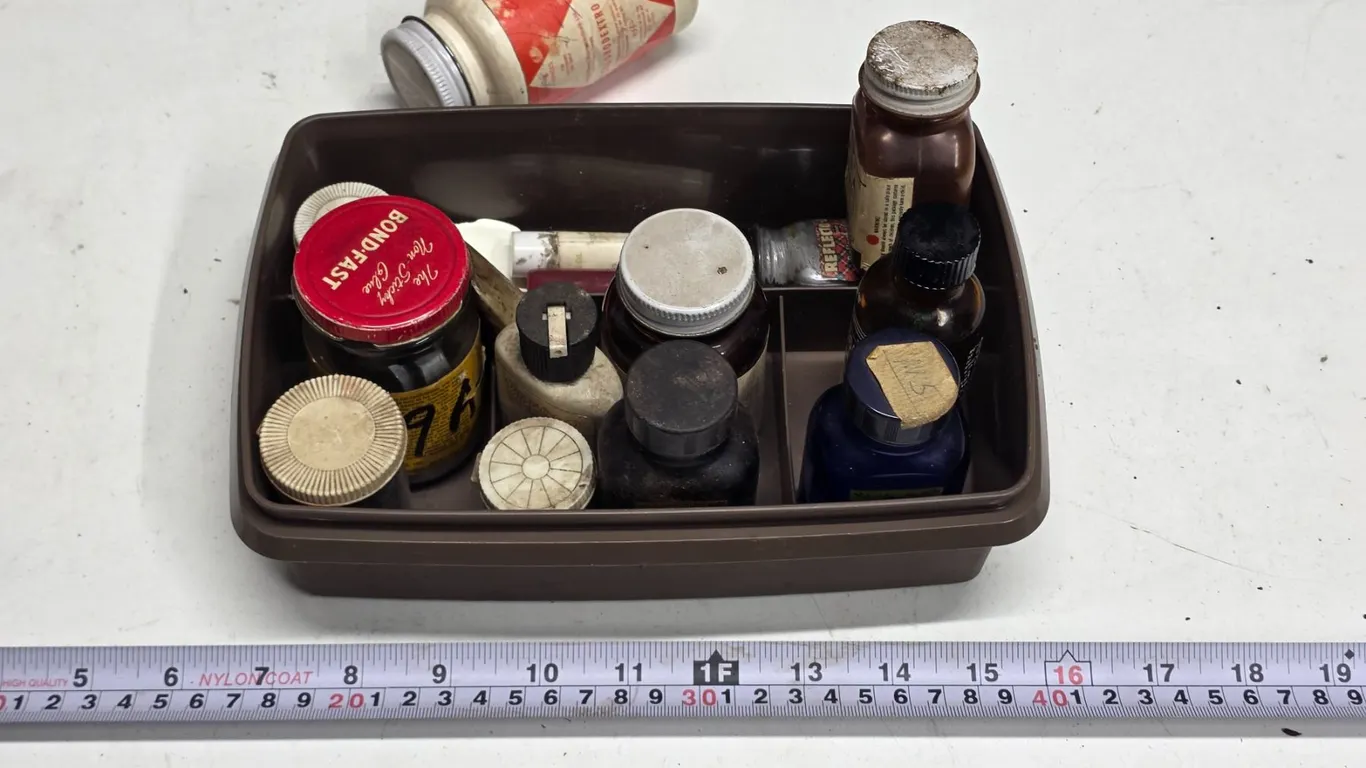 Vintage Gun Cleaning & Maintenance Lot - Liquid Gun Blue Bottles etc.