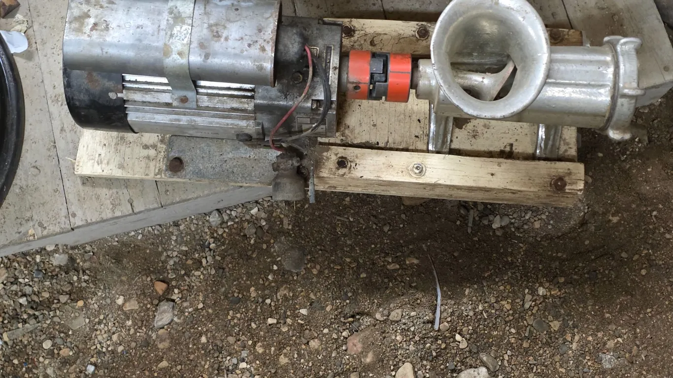 Meat grinder with motor