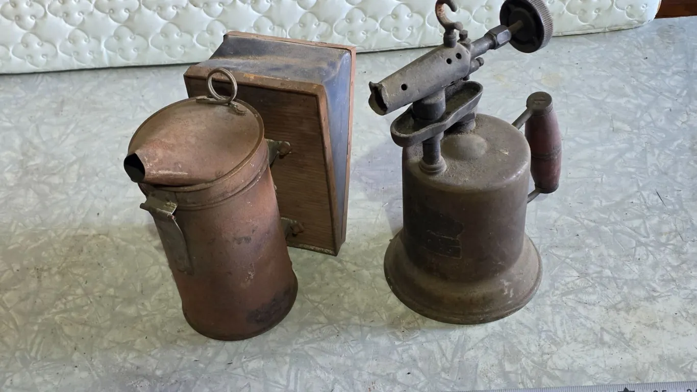Antique Blowtorch & Beekeeping Smoker