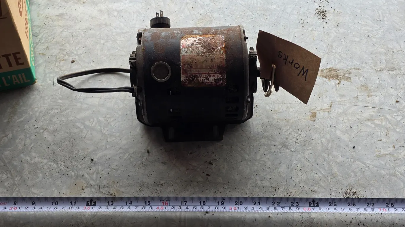 1/3 hp electric motor- works