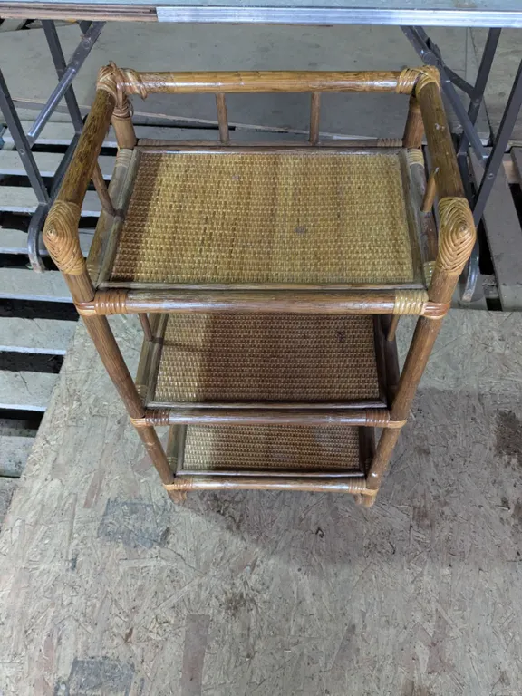 3-Tier Wicker Shelf