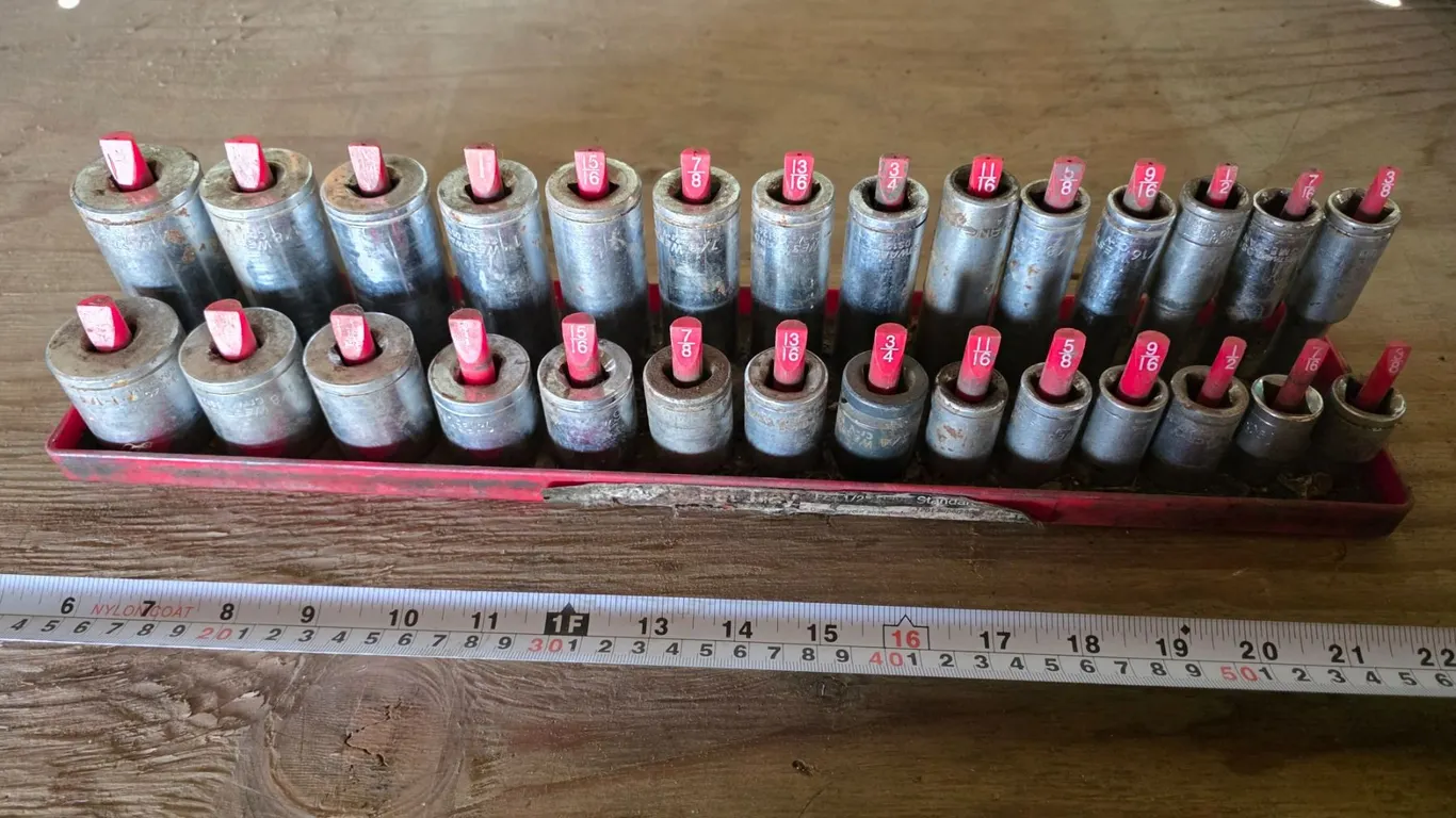 Socket set- up to 1-1/4