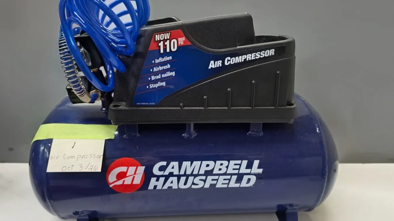 Campbell Air Compressor, 110 Max PSI