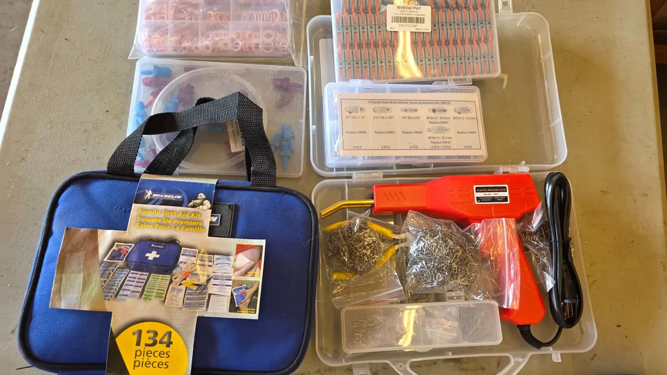 *OFFSITE* Plastic Welding Gun, Hardware, First Aid Kit