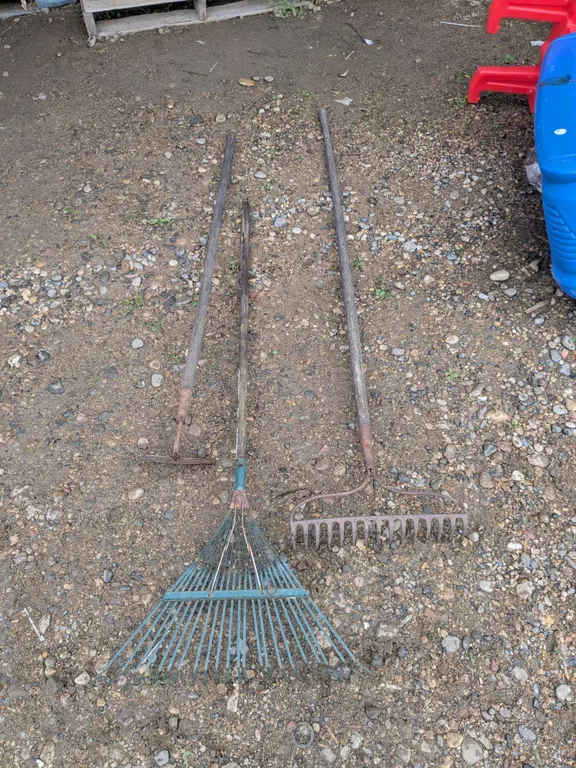 Leaf Rake, Garden Rake, Garden Hoe