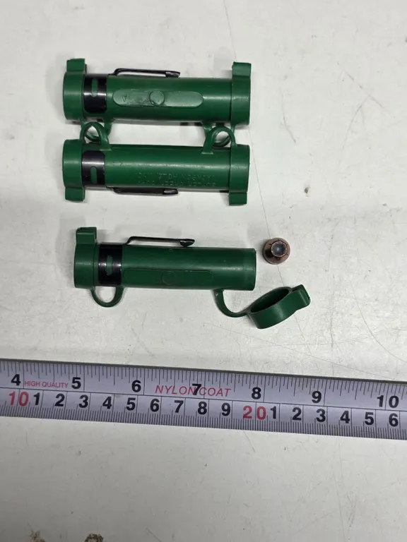 (3) Vintage Butler Creek Corp. Powder Cap & Bullet Holder