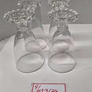 (4) Anchor Hocking “Boopie” Wine Glasses (Not Marked)