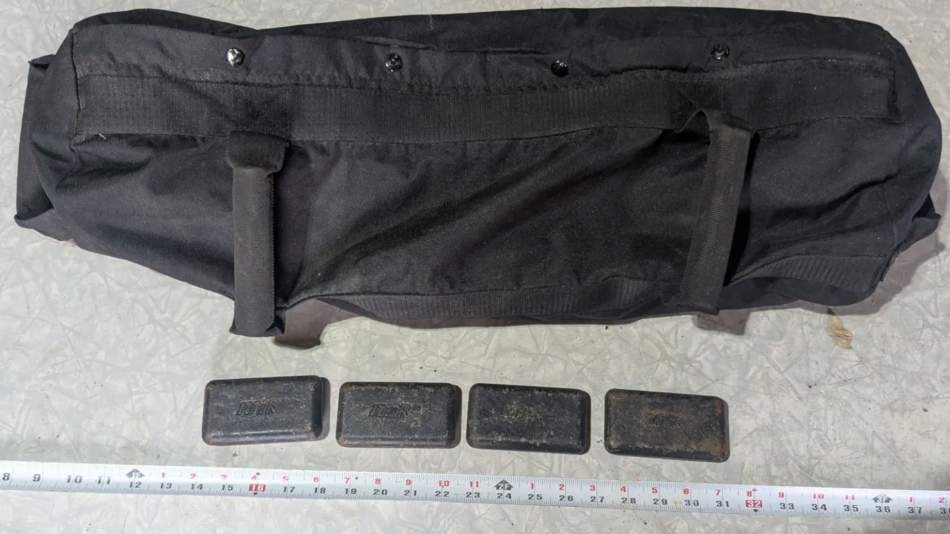 Weighted Training Bag w/ 4 Extra Lead Weights