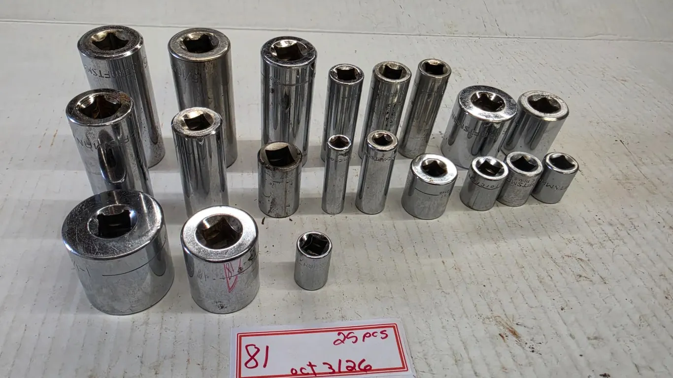 (20) Assorted Sockets