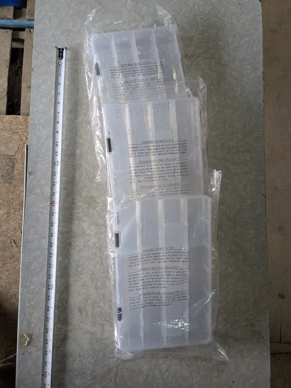 (3) Parts/Tackle Organizers