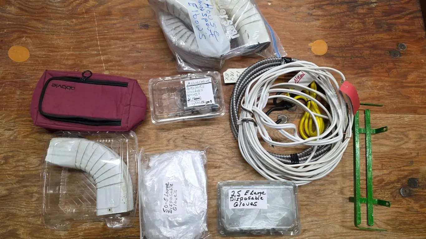 Lot of misc hardware, wiring
