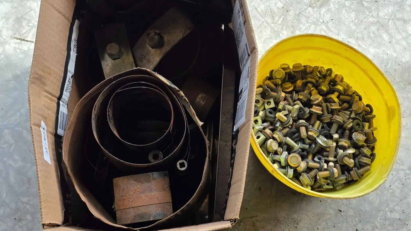 Lot of hardware, bolts, nuts, misc items