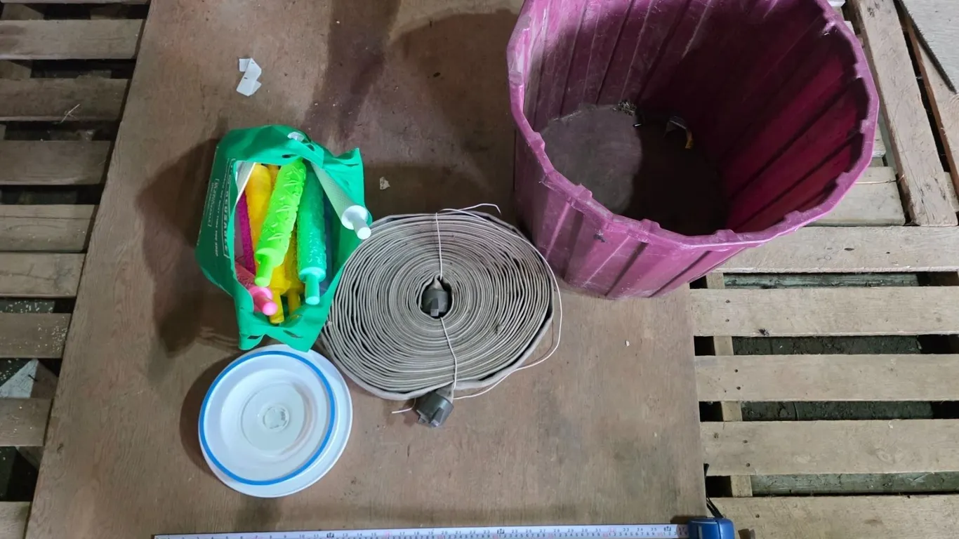 Fire hose and misc items