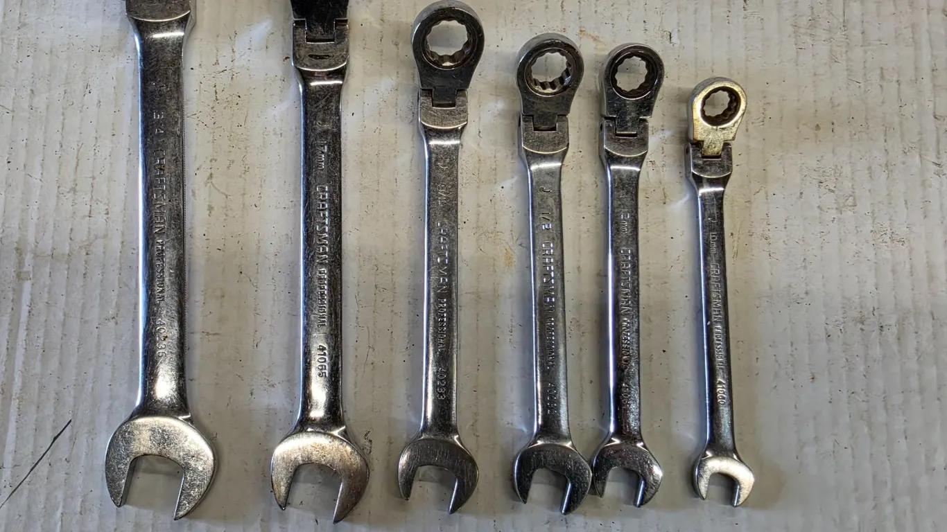 (6) Flex Head Ratchet Wrenches