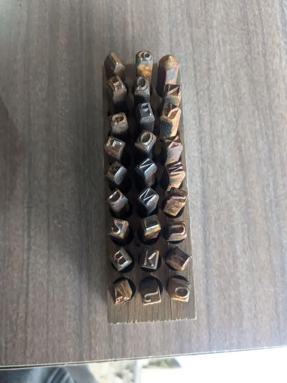Vintage Set of Alphabet Punches