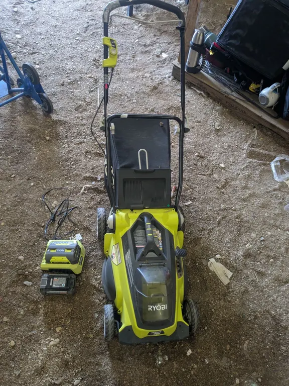 Ryobi 40V Rechargeable Mower w/ Charger & (2) Batteries
