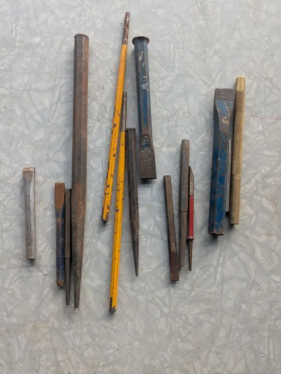 Assorted Metal Punches and Chisels