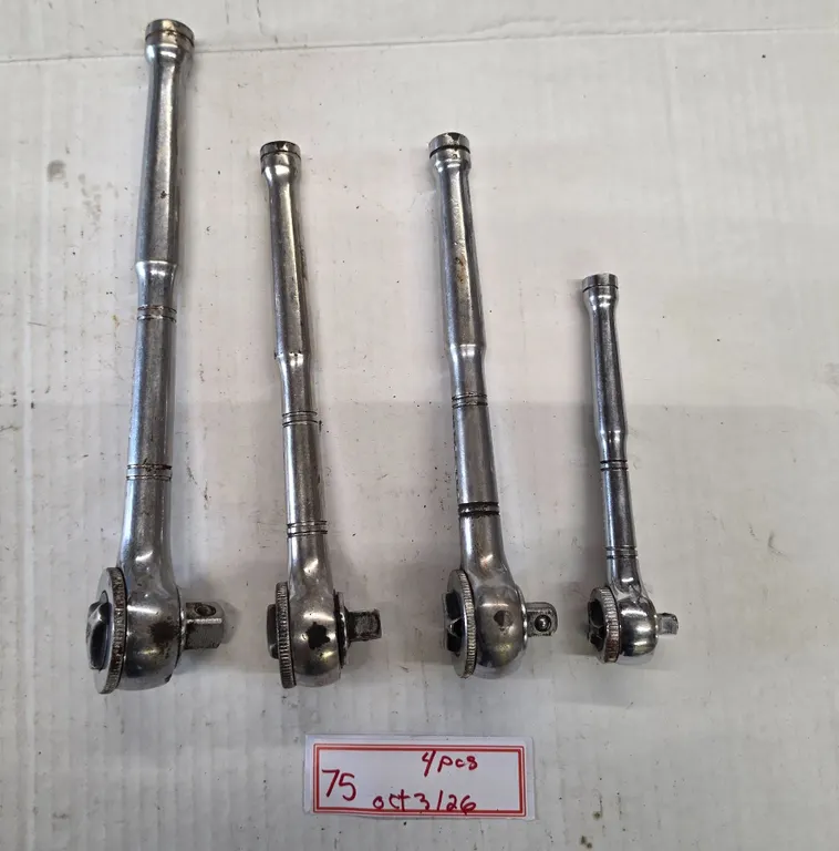 (4) Thumbwheel Drive Ratchets, ¼ ? ½