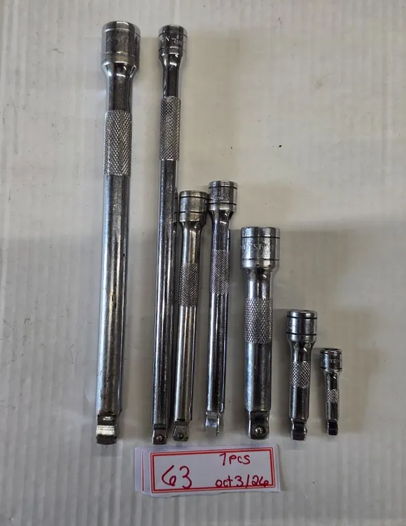 (7) Extension Bars, 2” to 10” Long