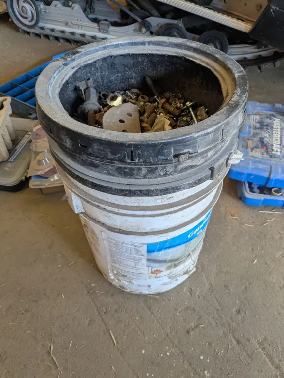 *OFFSITE* 5-Gal Pail of Assorted Nuts & Bolts