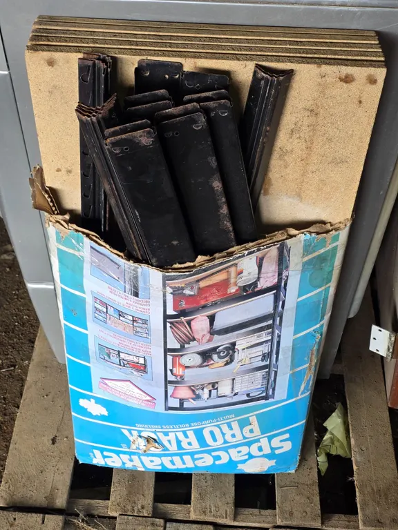 Shelving unit- disassembled - unknown size