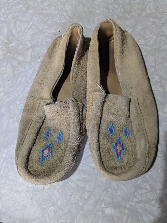 Authentic Leather Moccasins – 11.5” Heel to Toe
