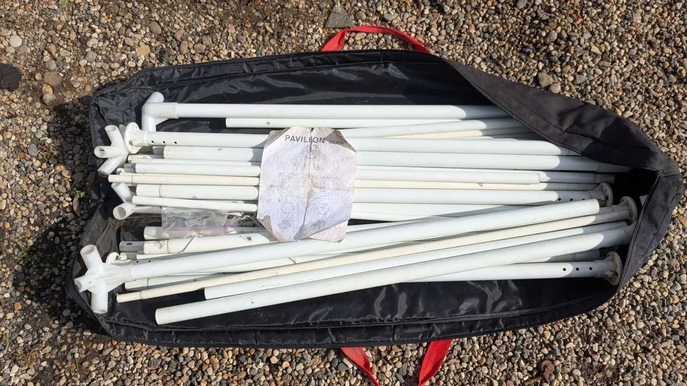 Hexagon Gazebo Tent **Poles ONLY – NO Cover**