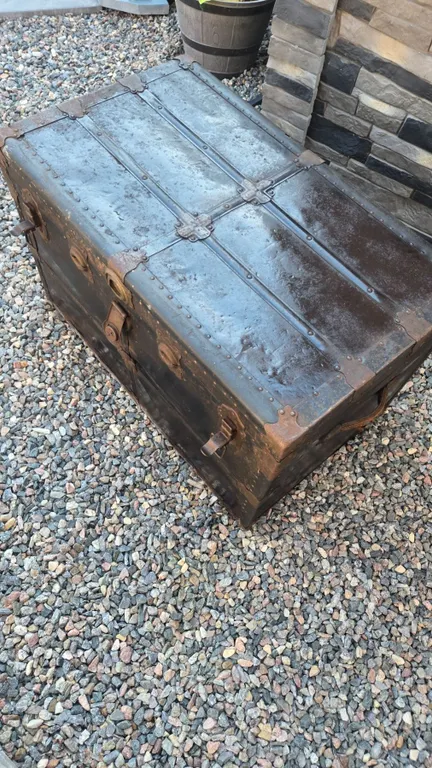 Antique Trunk – Decent Condition Inside. All Handles & Closures are Present