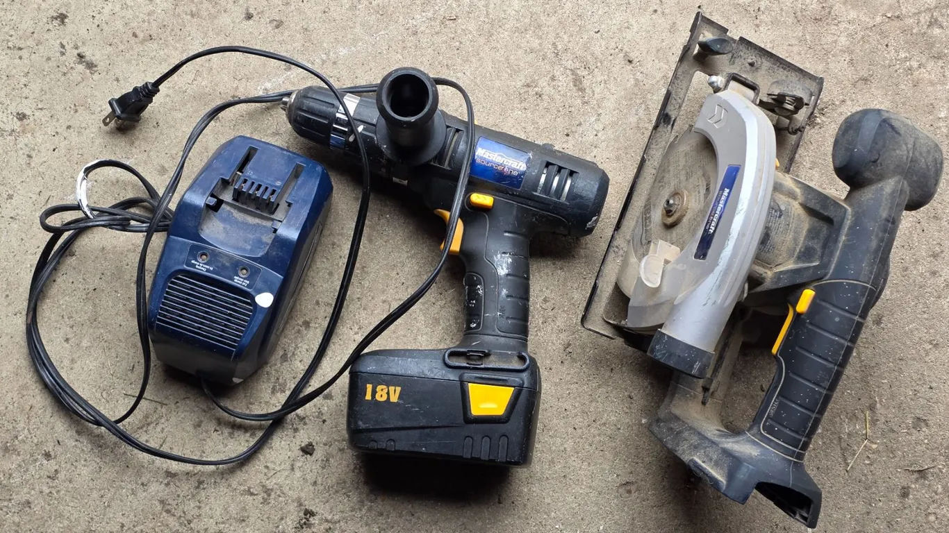 Mastercraft Circular Saw, Drill, Battery, & Charger