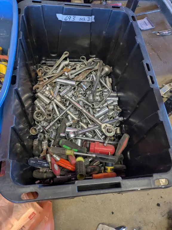 *OFFSITE* Bin of Assorted Tools