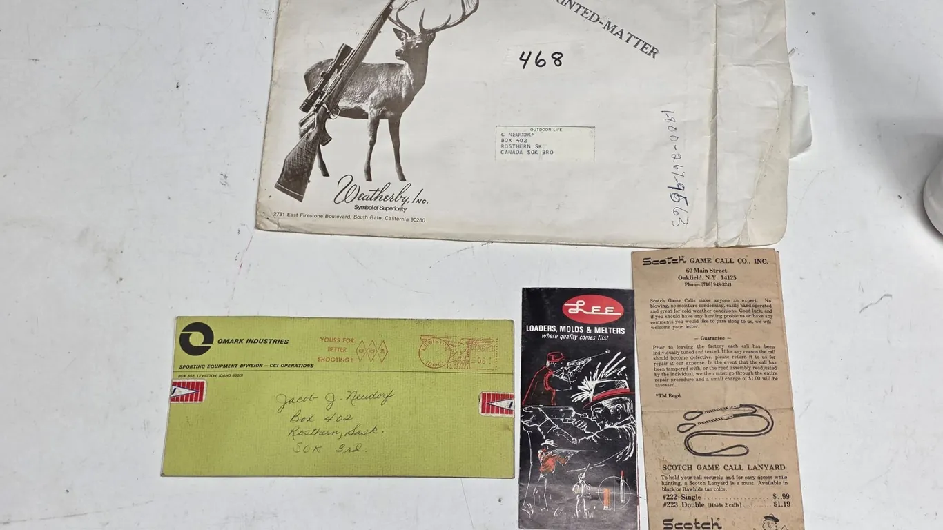 (3) Vintage Booklets – .22 Rimfire CCI, Lee, Scotch Game Call, etc.